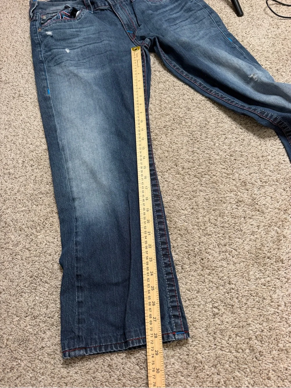 True Religion Men’s World Tour Straight Jeans Size 36